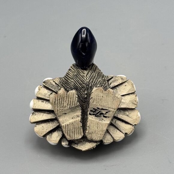 Vtg Artesania Rinconada Pelican Figurine Uruguay Signed Animal Pottery 3" Bird - Picture 7 of 9